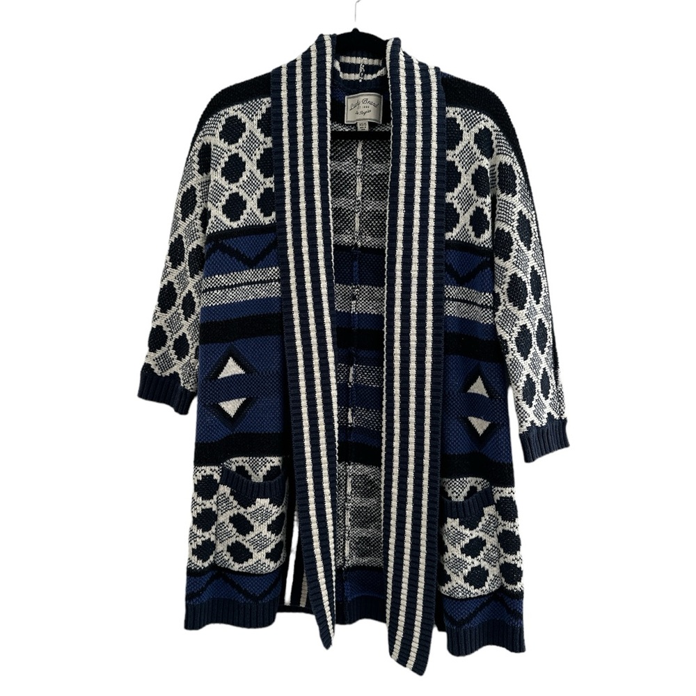 Lucky Brand Cardigan women size xs/small blue